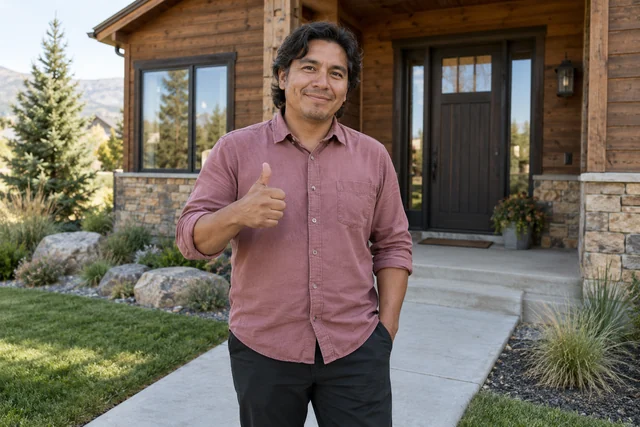 Person giving a thumbs up