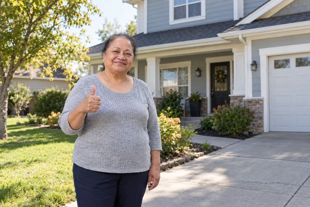 Person giving a thumbs up